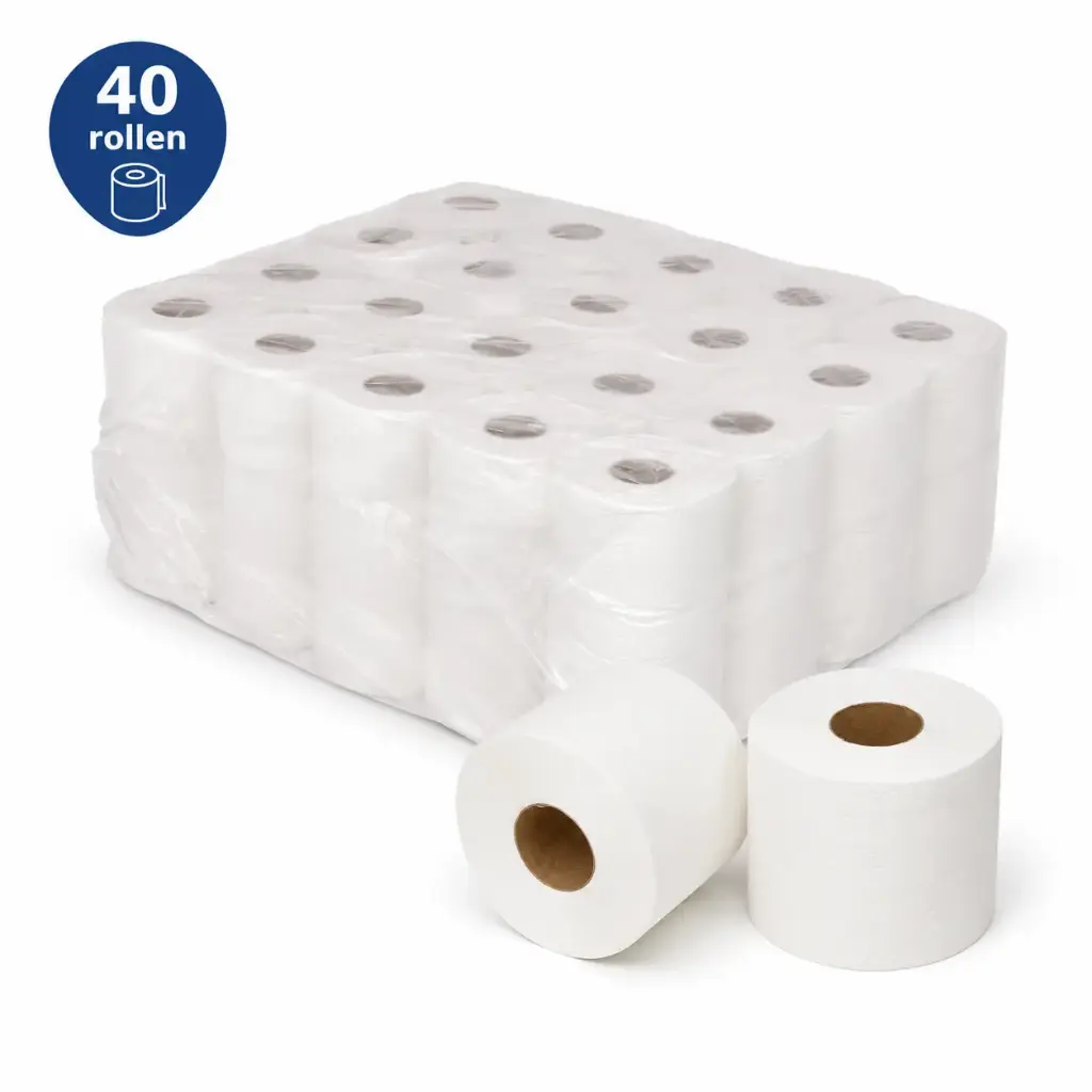 NaturaSterk Toiletpapier 2-Laags – 400 Vellen per Rol – Zacht en Absorberend – ECO- en FSC-Keurmerk – 40 Rollen