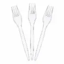 Herbruikbare Plastic Vorken 18 cm – Transparant – 3,8 g – Premium Sterk – Vaatwasmachinebestendig EN 12875-1 – 1000 Stuks (20x50) – Horeca & Catering