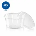 Dressingboxx ( Saucecup )Transparante PP  Deksel 80 ml – Sausbakjes voor Dressings, Dips en Proefporties – 75 x 35 mm – 500 Stuks