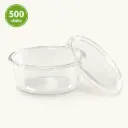 Dressingboxx Transparante Sauscup met Deksel 50 ml – PP Dressingbakjes – 500 Stuks – 75x24 mm Geschikt voor Sauzen, Dressings en Dips