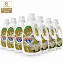 BioPak 2-in-1 Vloeibaar Wasmiddel & Wasverzachter Oud Night – 8 x 1,5 Liter – 12 Liter Totaal – Voor Gekleurde Was – Tot 240 Wasbeurten
