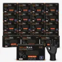 NaturaSterk Handschoenen Diamond Grip Nitril Handschoenen Zwart Large/8 – 8 Gram – Extra Grip – Poedervrij & Latexvrij – 20 Pakket x 50 Stuks