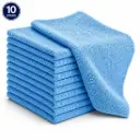 Vaatdoeken Microvezel Blauw 340g. p/m2  40x40 cm JA Per Zakje 10 Stuks