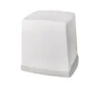 Dispenser voor servetten 14 cm x 11,7 cm x 14,5 cm grijs/wit 