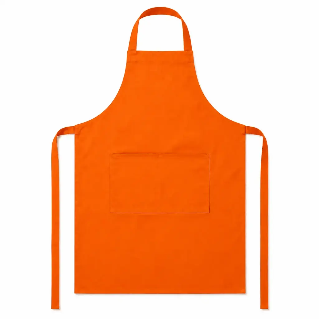 Keukenschort BBQ Apron 240 g/m² - 70x100 cm - oranje
