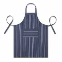 Keukenschort BBQ Apron 240 g/m² - 70x100 cm - Blauw Gestreept