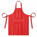 Keukenschort BBQ Apron 240 g/m² - 70x100 cm - Rood Gestreept