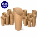 Wrap snackbeker groot Kraft  660 ml – 180 mm Hoog – Ø 61 mm Per Doos 1000 Stuks