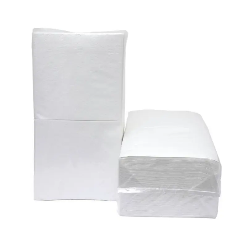 Servetten 33x33 Cm Wit 1/4 Per Doos 9 Pakket x ca,200 Stuks