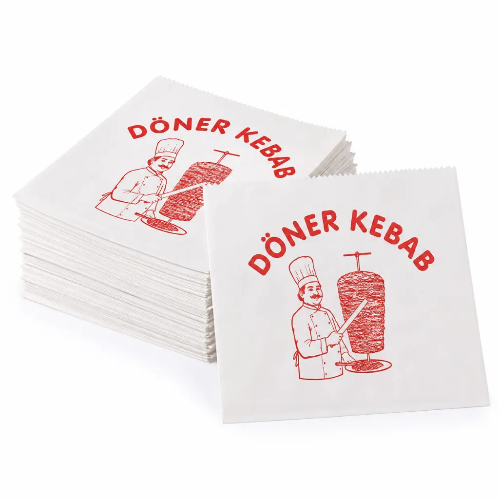 Dönerzakjes BIO - 16 x 16 cm - Plasticvrij - Composteerbaar