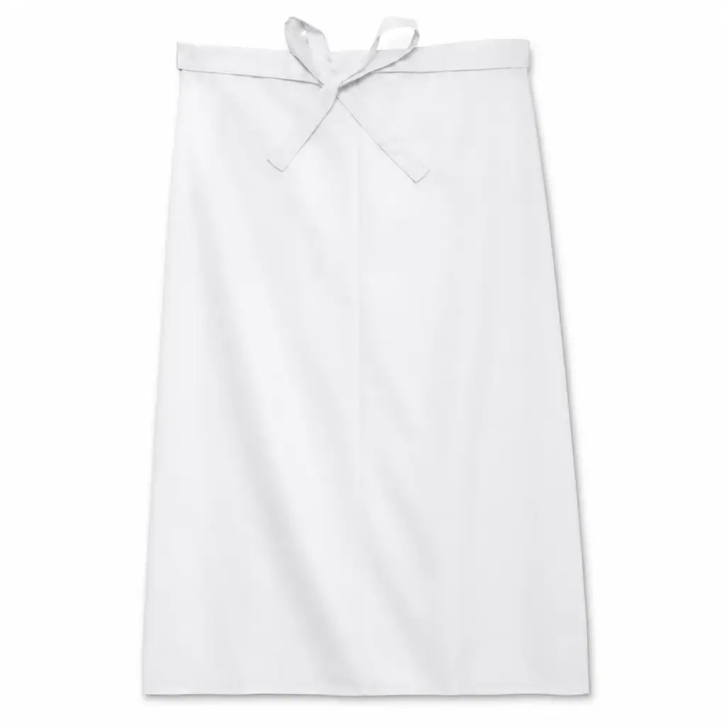 Koksloof 100x100cm - Lower Apron wit - 240 g/m² - Professionele Horeca Sloof - Keuken & BBQ Schort 