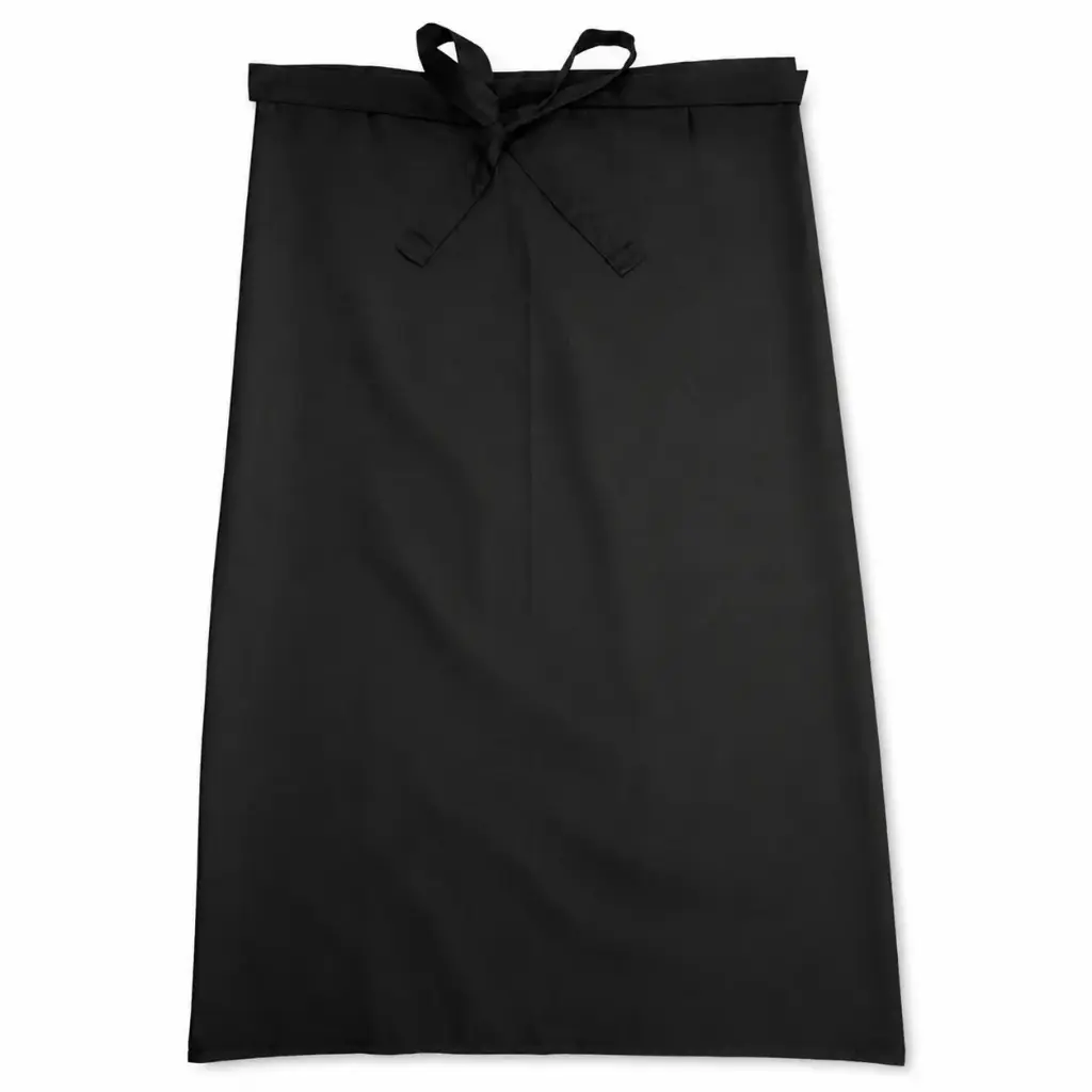 Koksloof 100x100cm - Lower Apron zwart - 240 g/m² - Professionele Horeca Sloof - Keuken & BBQ Schort 