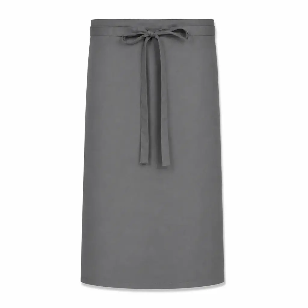 Koksloof 100x100cm - Lower Apron grijs - 240 g/m² - Professionele Horeca Sloof - Keuken & BBQ Schort 