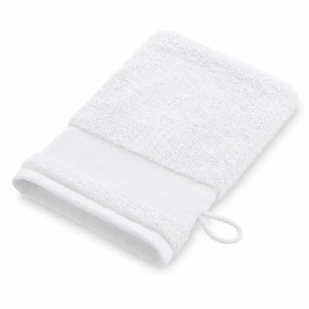 Wit Washandje 16 x 24 cm – 100% Katoen – 500 g/m² – Zacht en Absorberend – Met Ophanglus – 1 Stuk