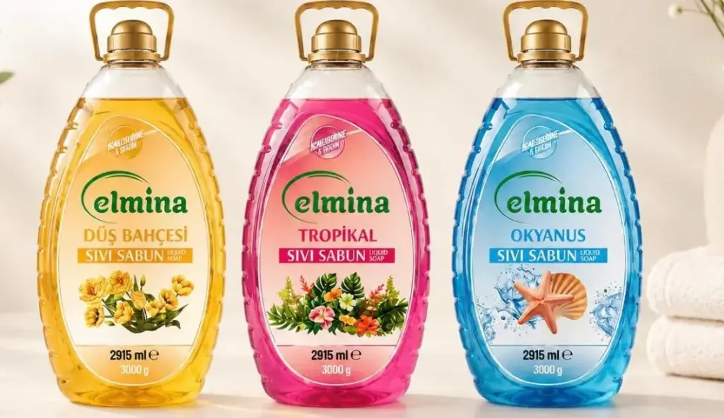 Elmina Vloeibare Handzeep 3 Liter x 5 Stuks