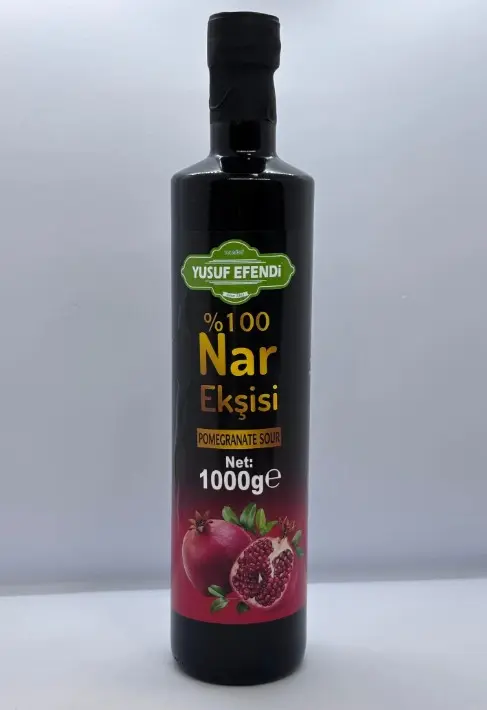 Yusuf Efendi 100% Granaatappelsiroop 1000 g Glazen Pot x 12 Stuks 