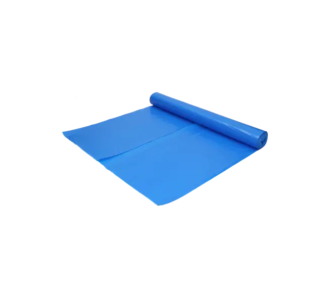 Afvalzak Gerecycled LDPE Blauw 90x110cm T80 140 Liter HY Per Doos 10 Rollen x 10 Stuks