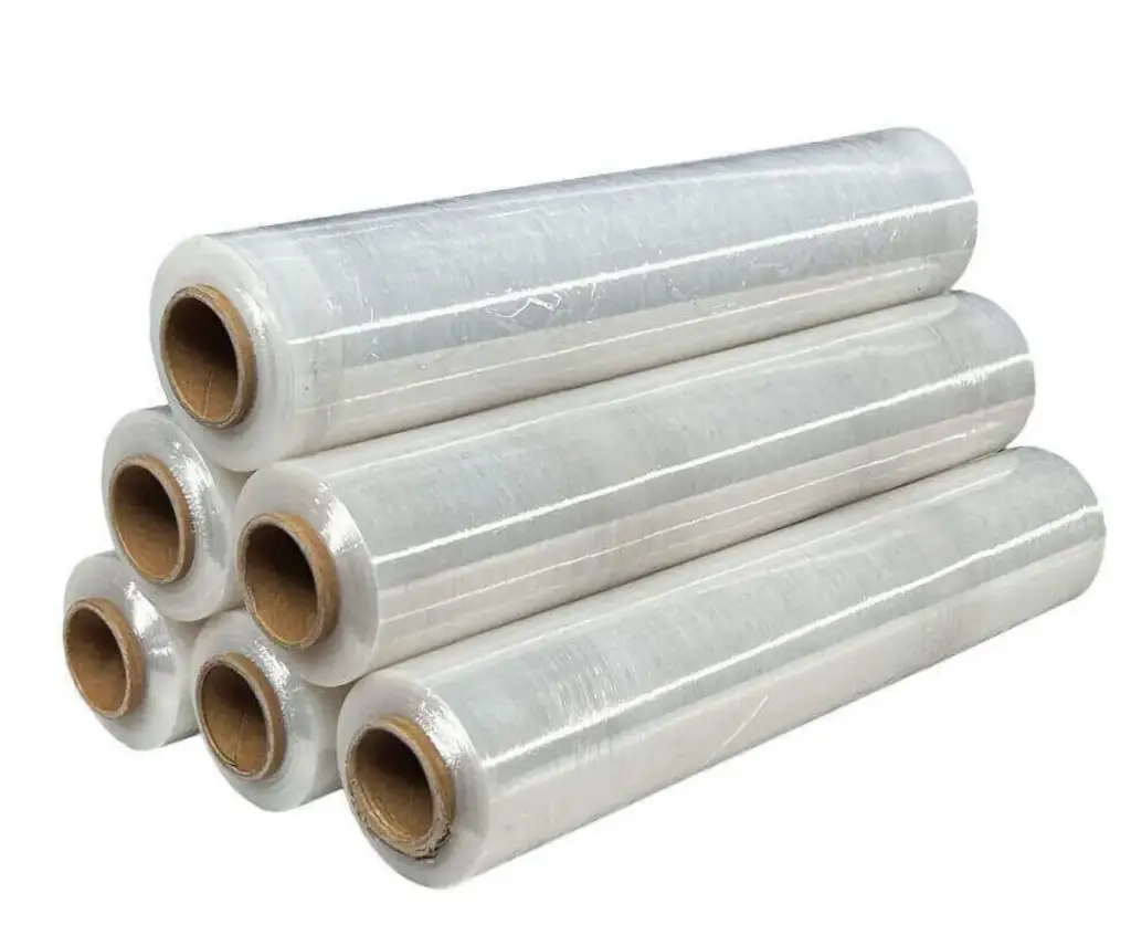 NaturaSterk Stretchfolie Transparant – Handwikkelfolie / Palletfolie 20 Micron – 1,8 kg per Rol – Verpakkingsfolie voor Pallets & Dozen – 6 Rollen