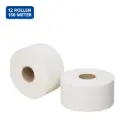 Mini Jumbo Toiletpapier Cellulose Wit 2-Laags – 12 Rollen x 150 Meter – 9 cm Breed – Kern 60 mm – Voor Drukbezochte Sanitaire Ruimtes