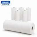 Onderzoektafelpapier 2-Laags Cellulose – 6 Rollen van 100 m x 50 cm – Zacht en Sterk Behandelbankpapier – Hygiënische Papierrollen voor Praktijk, Salon en Kliniek