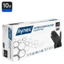 Hynex nitril wegwerphandschoenen 3.5g maat L - 1 doos 10x100=1000 stuks - Zwart - Poedervrij - Latexvrij - Niet Steriel