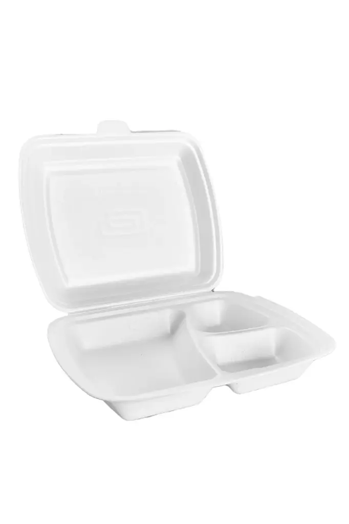 Menubox PP WIT  3-vaks Recylebaar 150Stuks