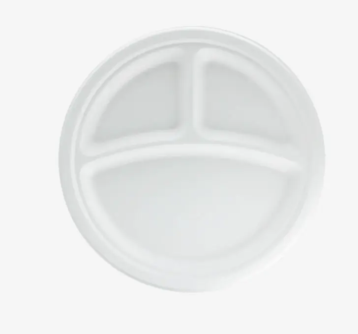 Bord Ø26cm 3-vaks suikerriet BIO 500 Stuks 