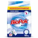 BioPak Matik Waspoeder Witte Was – 10 kg Voordeelverpakking – 67 Wasbeurten – Frisse Bries – Wasmiddel voor Witte Kleding