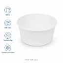 Salade Poke Bowl 750ml 26oz Ø148mm wit 300 Stuks