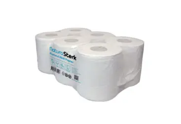 NaturaSterk Poetspapier NS 6 Rollen Cellulose 2-laags 4 kg SLT ns1203 poetspapier 4kg