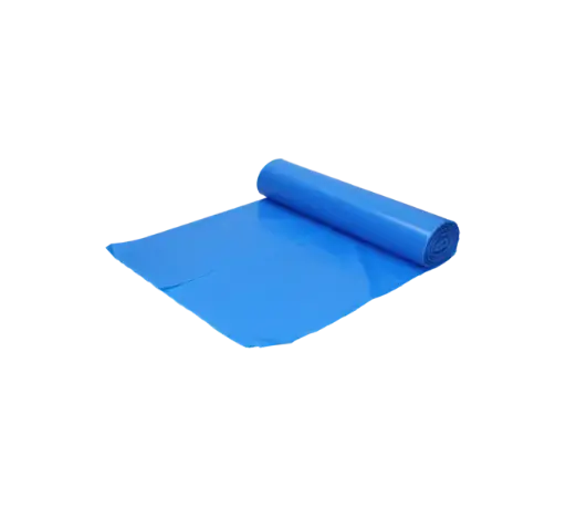 [SC00061] Afvalzak Gerecycled LDPE Blauw 70x110cm T100 120 Liter HY Per Doos 10 Rollen x 20 Stuks 