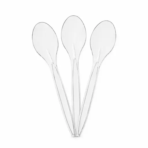 Herbruikbare Plastic Lepels 18 cm – Transparant – 3,8 g – Premium Sterk – Vaatwasmachinebestendig EN 12875-1 – 1000 Stuks (20x50) – Horeca & Catering