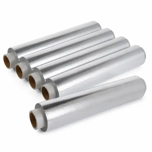 [NM120025] Aluminiumfolie 30 cm – 14 Micron – 1200 g per Rol – 6 Rollen – Extra Sterk Horeca Folie voor Keuken, Catering, Döner & Take-awayAluminiumfolie 30 cm – 14 Micron – 1200 g per Rol – 6 Rollen – Extra Sterk Horeca Folie voor Keuken, Catering, Döner & Take-away