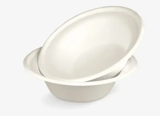 [NM120091] Suikerriet Kommen 300 ml – Ø 16 cm – 1000 Stuks – 12 oz Bagasse Bowls – Plasticvrij en Biologisch Afbreekbaar