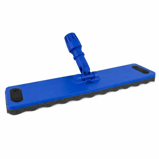 [BR150153] Stofwisser 60 cm – Professionele Kunststof Stofwisser met Schuimzool  Steeltype G – Blauw – Voor Vloeronderhoud
