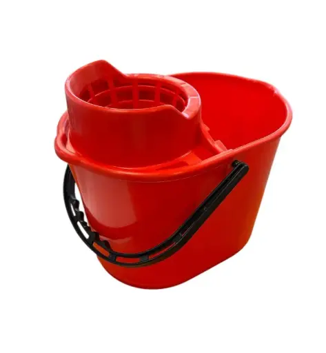 Mopemmer met uitwringkorf 12 liter rood