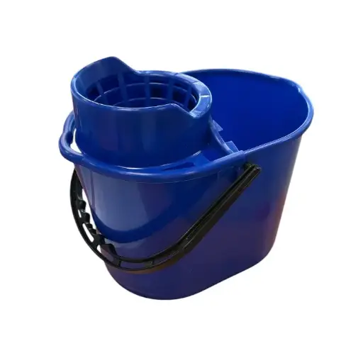 Mopemmer met uitwringkorf 12 liter blauw