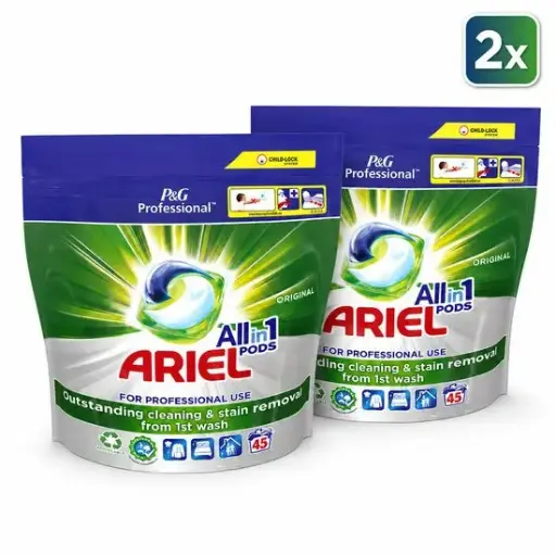 [AR150051] Ariel Professional All-in-1 Pods Wasmiddel Regular 45 Pods 2 Pakket
