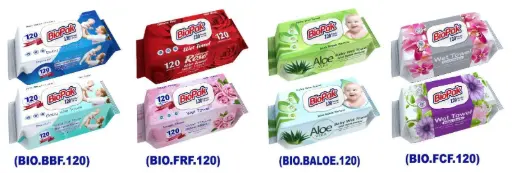 Biopak Aloe Vera Vochtige Doekjes 120 Vellen x 24 Stuks