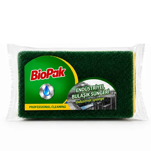 [BP150192] Biopak Schuurspons professioneel Per Zakje 1 Stuk ( 24 Stuks Per Zakje x 25 )