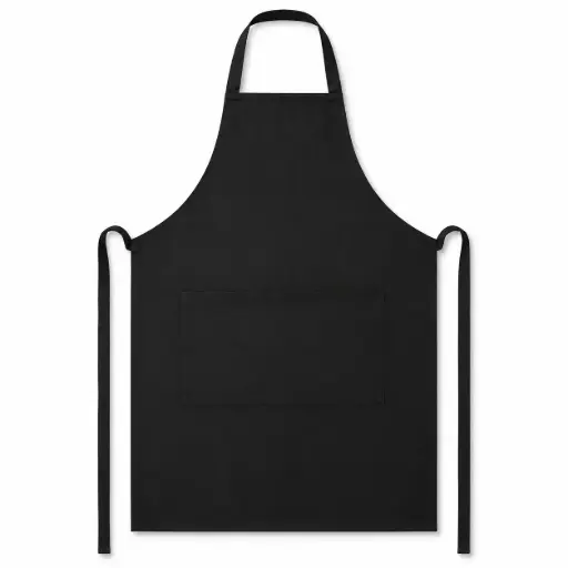 [CC00191] Keukenschort BBQ Apron 240 g/m² - 70x100 cm - Zwart