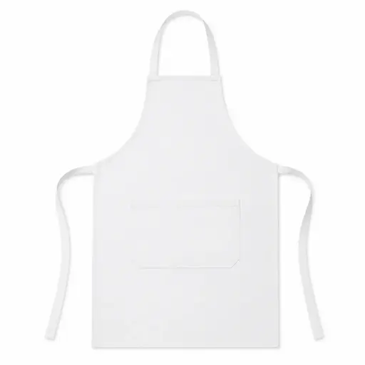 Keukenschort BBQ Apron 240 g/m² - 70x100 cm - wit
