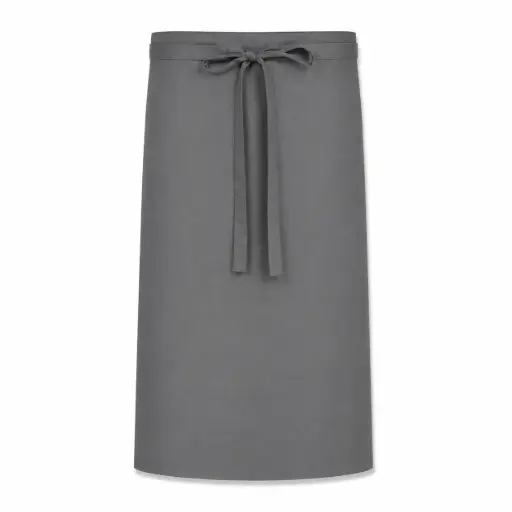 [NM120213] Koksloof 100x100cm - Lower Apron grijs - 240 g/m² - Professionele Horeca Sloof - Keuken & BBQ Schort 