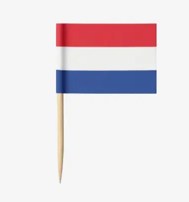 Cocktailprikkers vlag Nederland Per doos 1000 Stuks