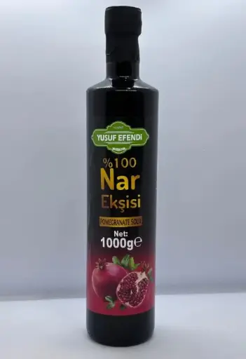 [CC00308] Yusuf Efendi 100% Granaatappelsiroop 1000 g Glazen Pot x 12 Stuks 