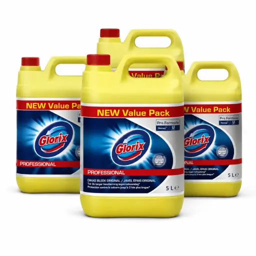 [GL150074] Glorix Professional Dikke Bleek Original - 4 x 5L - Met Chloor