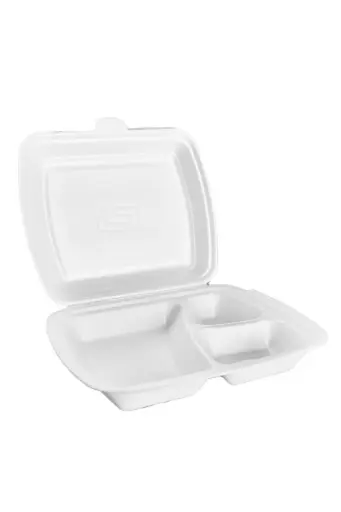 Menubox PP WIT  3-vaks Recylebaar 150Stuks
