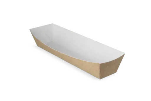 [NM120066] Frikandelbakjes A16 kraft/wit BIO 400 Stuks