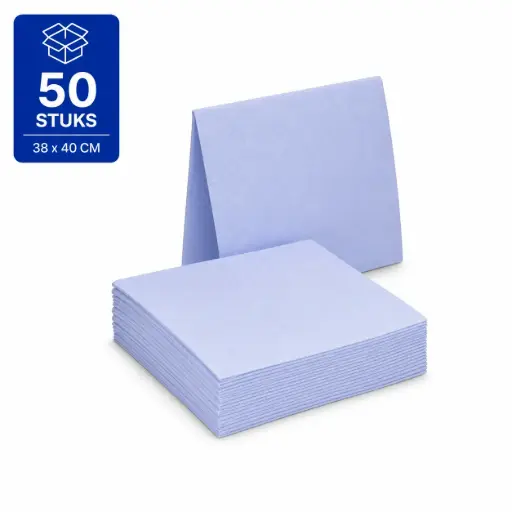 [NM150161] Blauwe Viscose Vaatdoeken 38 x 40 cm – 50 Stuks – ca. 125 g/m² – Pluisarme Werkdoeken – Absorberende Schoonmaakdoeken voor Keuken en Horeca